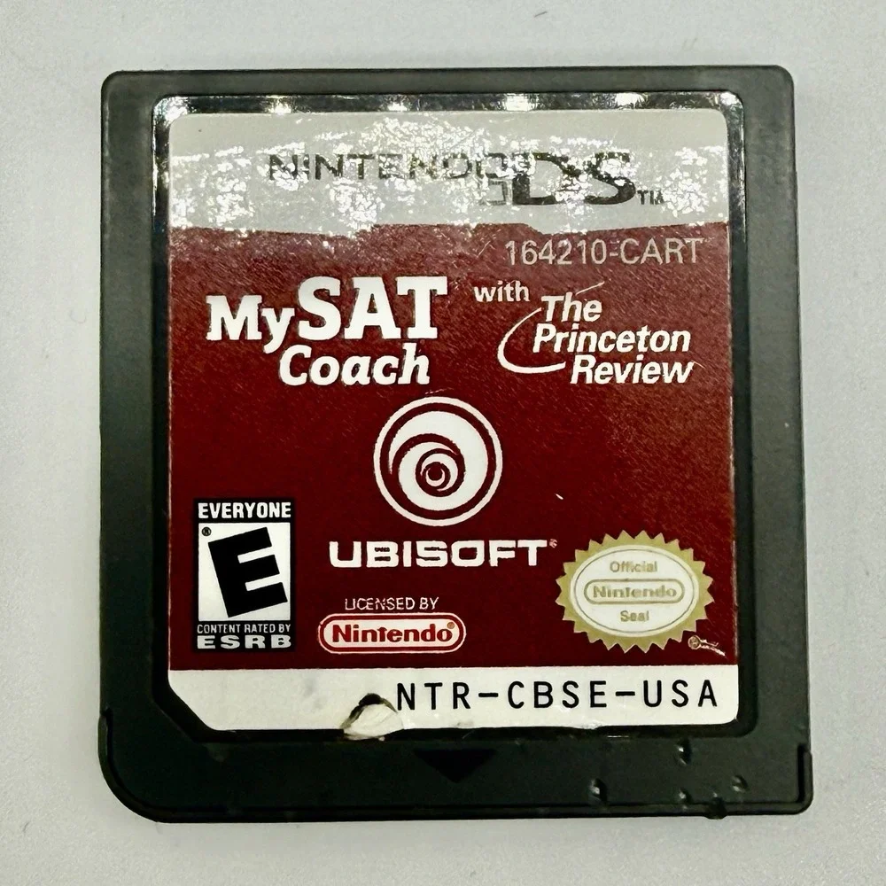 My SAT Coach with The Princeton Review Nintendo DS Game Only No Case‎ Tested